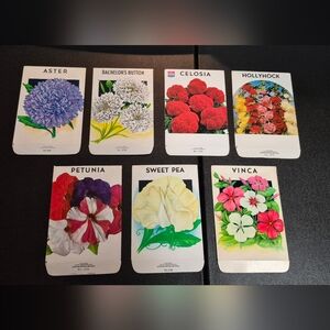 Vintage Flower Seed Packet Collection